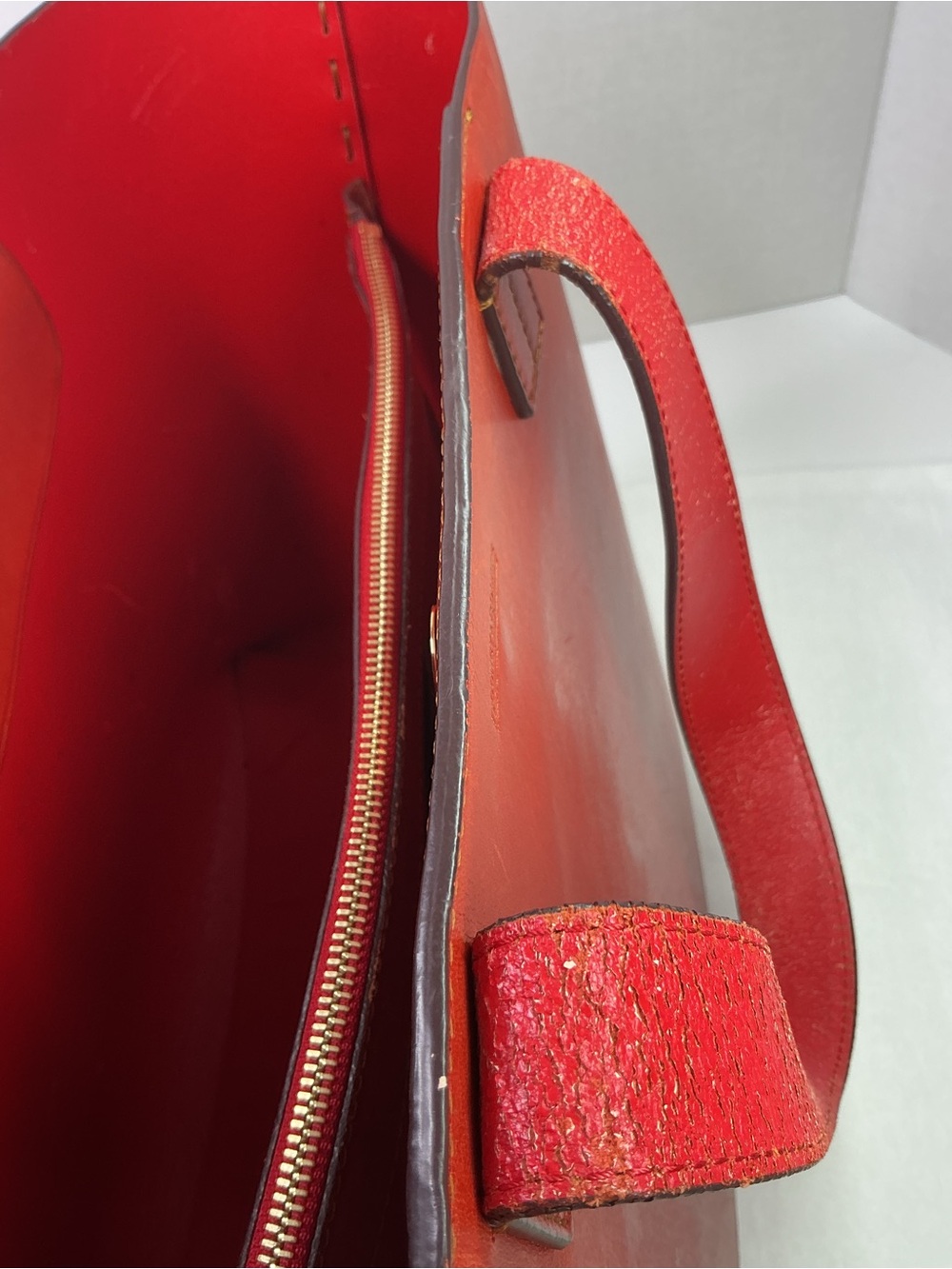 Dooney & Bourke Orange Leather tote bag. - Picture 12 of 13